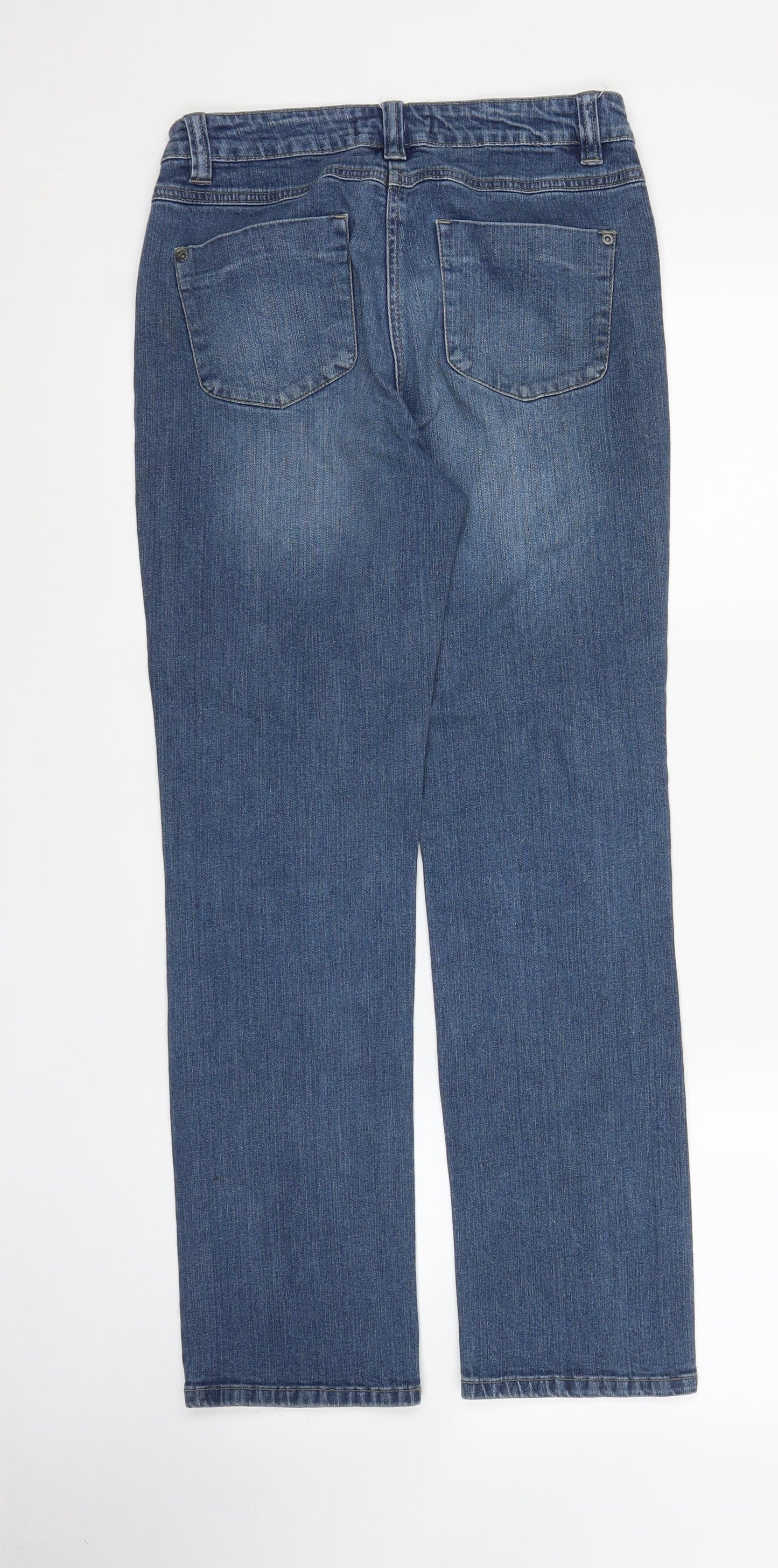 Papaya Womens Blue  Denim Straight Jeans Size 8 L27 in