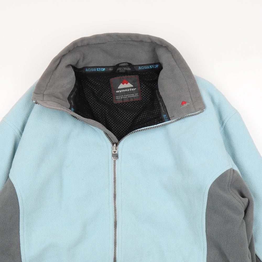 Wyn Womens Blue  Fleece Full Zip Jumper Size 12