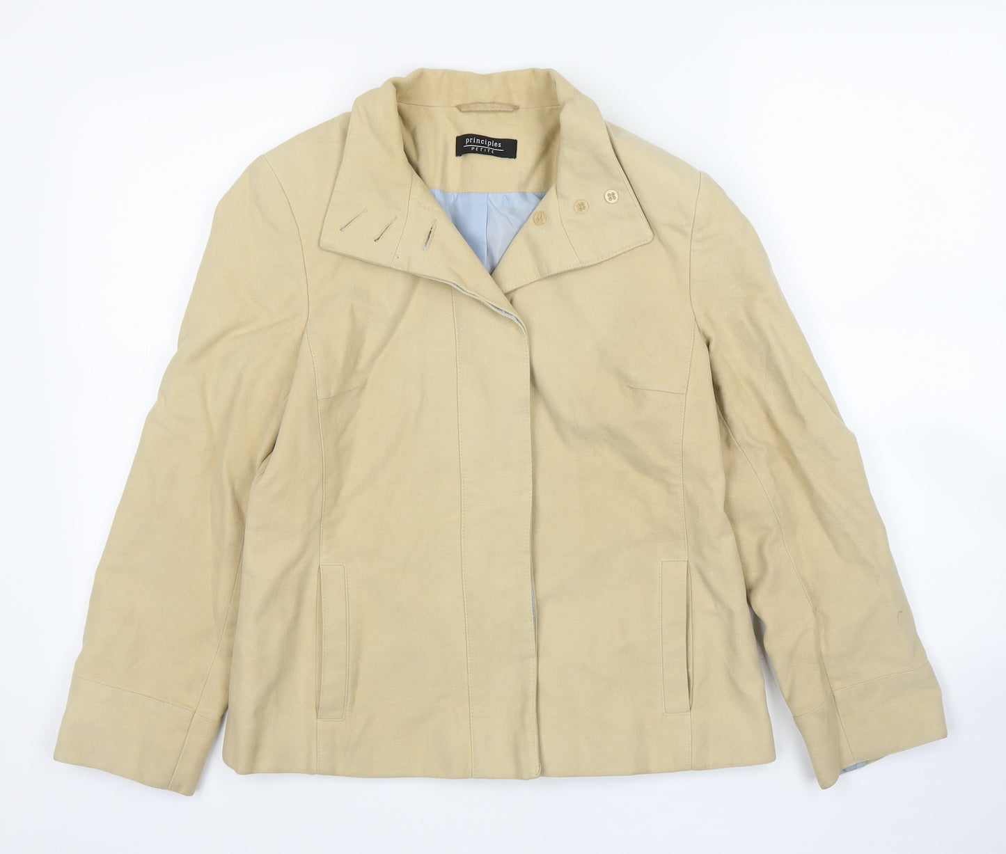 Principles Womens Beige   Overcoat Coat Size 12