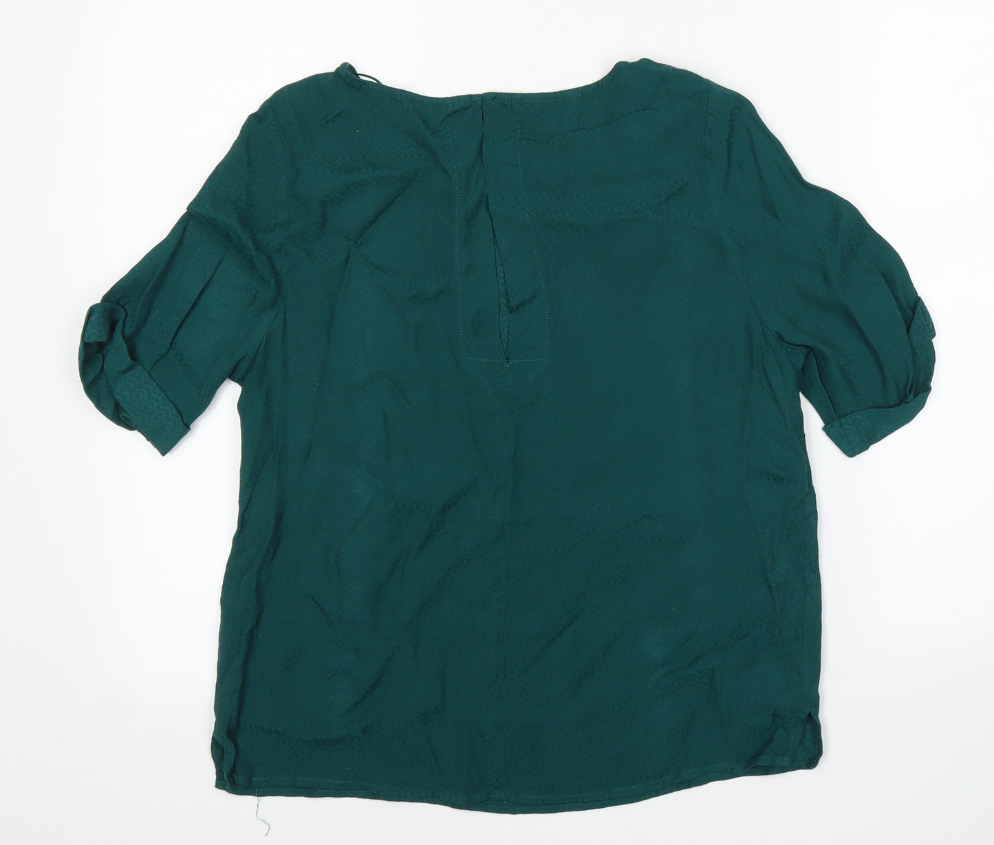 Monsoon Womens Green Geometric  Basic Blouse Size 8