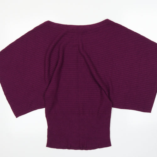 George Womens Purple   Basic Blouse Size 8