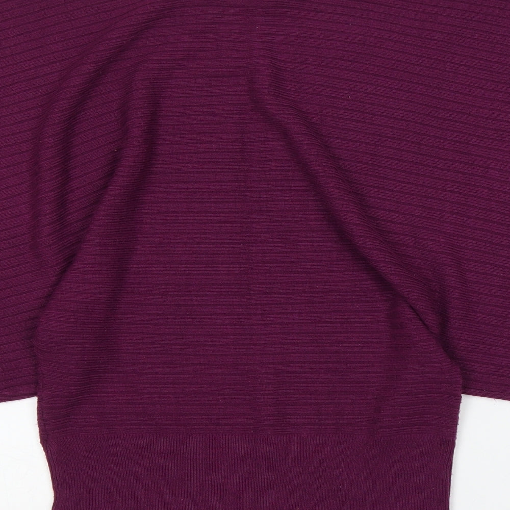 George Womens Purple   Basic Blouse Size 8