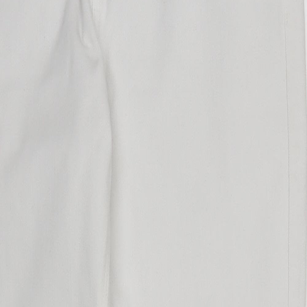 M&S Womens White  Denim Skinny Jeans Size 14 L27 in
