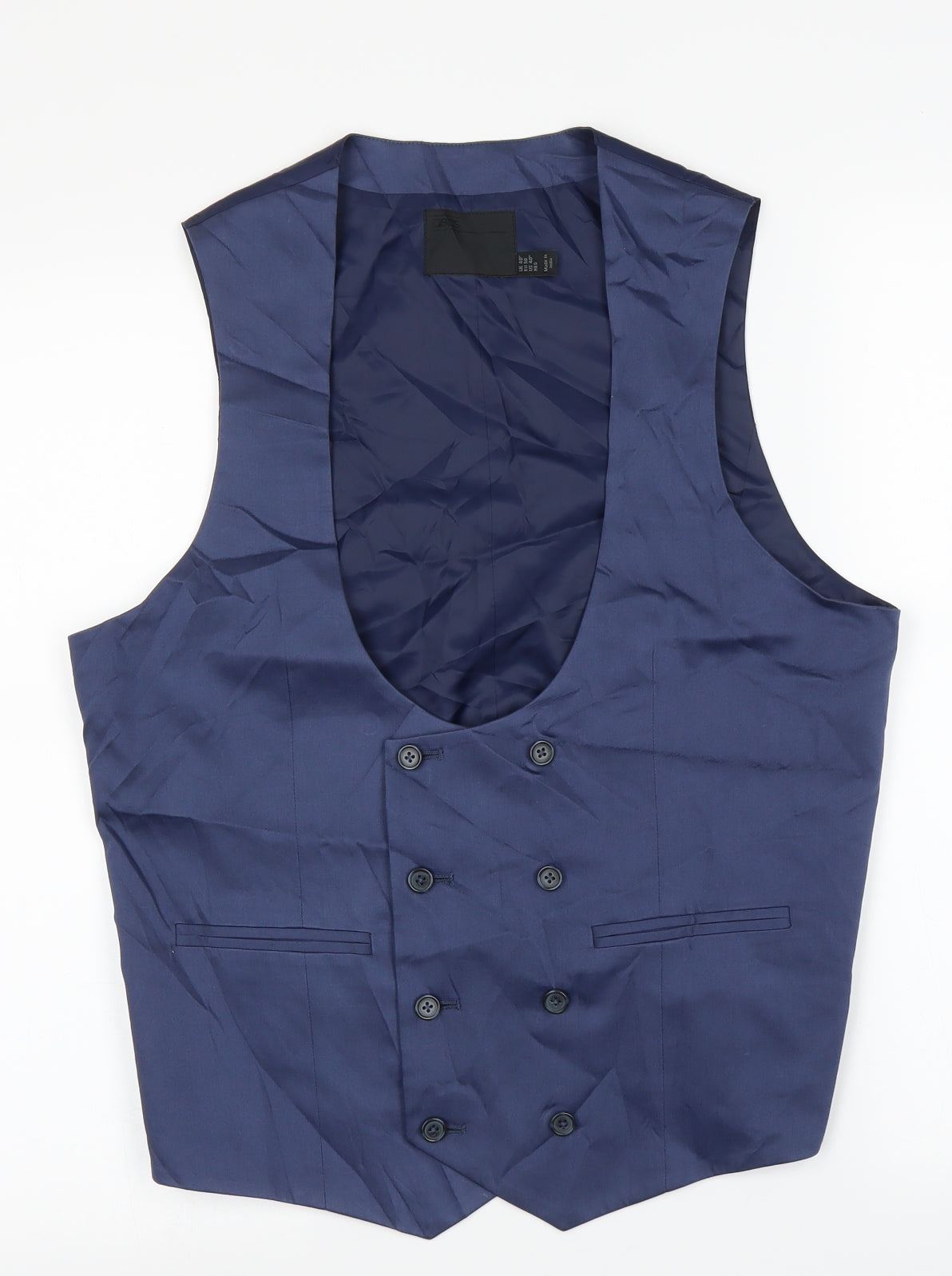 ASOS Mens Blue   Jacket Suit Waistcoat Size 40