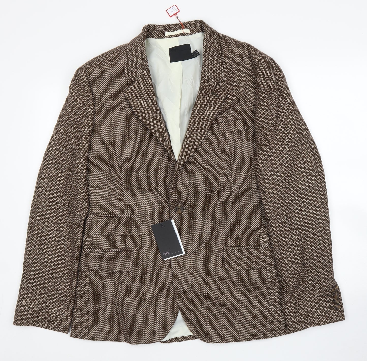 ASOS Mens Brown   Jacket Suit Jacket Size 40