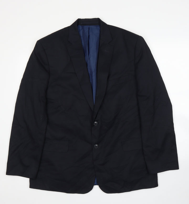 M&S Mens Blue   Jacket Suit Jacket Size 44