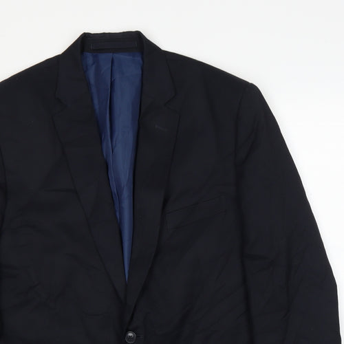 M&S Mens Blue   Jacket Suit Jacket Size 44