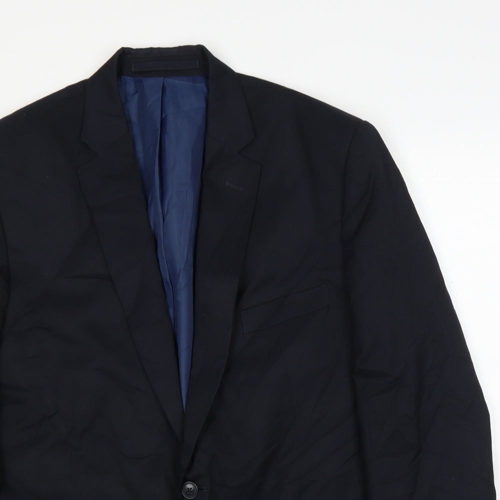 M&S Mens Blue   Jacket Suit Jacket Size 44