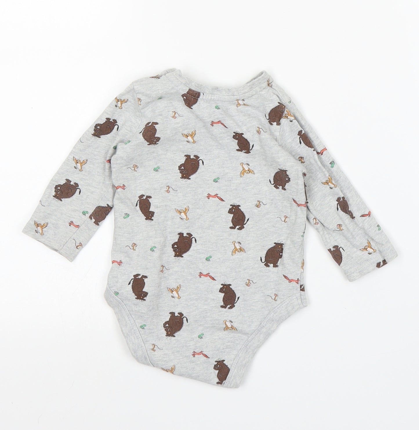 debe Boys Grey   Babygrow One-Piece Size 6-9 Months  - Gruffalo