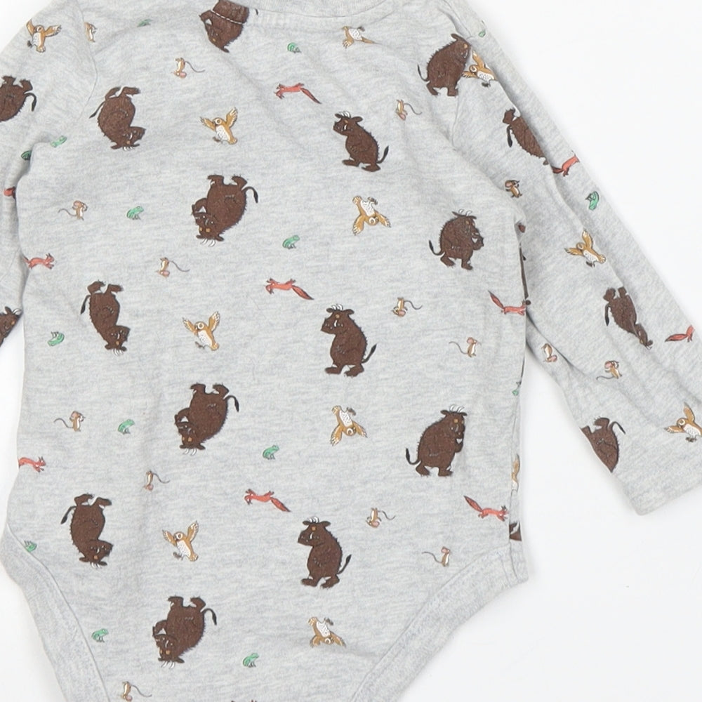 debe Boys Grey   Babygrow One-Piece Size 6-9 Months  - Gruffalo