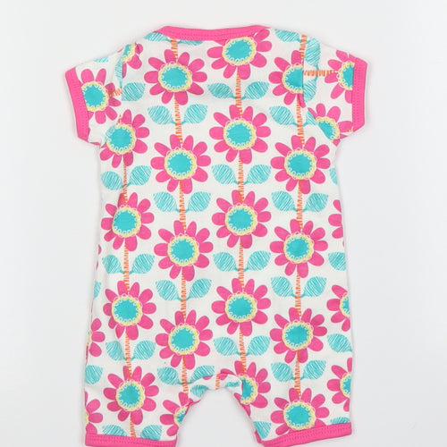 Mini Club Girls Pink Floral  Babygrow One-Piece Size 0-3 Months