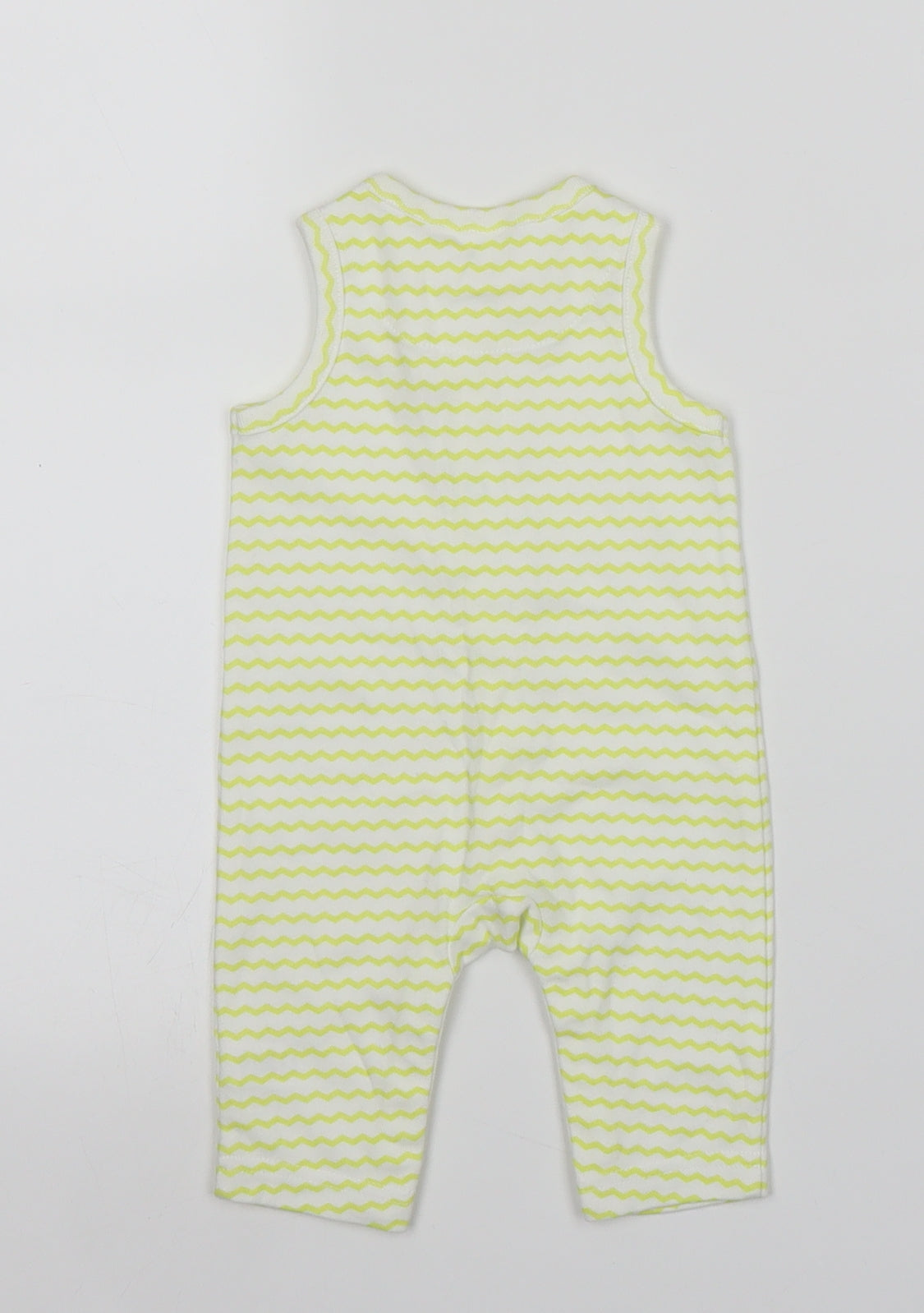 Mini Club Girls Yellow Striped  Babygrow One-Piece Size 0-3 Months