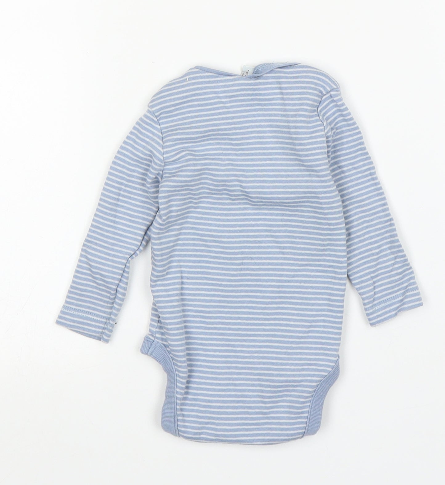NEXT Baby Blue Striped  Babygrow One-Piece Size 3-6 Months