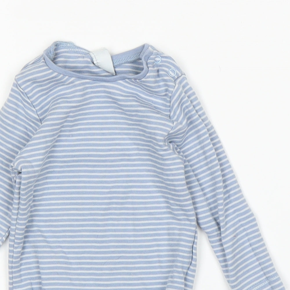 NEXT Baby Blue Striped  Babygrow One-Piece Size 3-6 Months