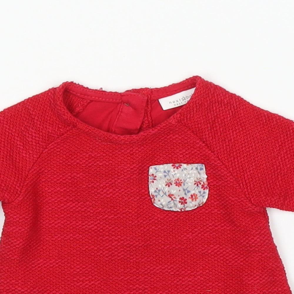 NEXT Girls Red   Pullover Jumper Size 0-3 Months