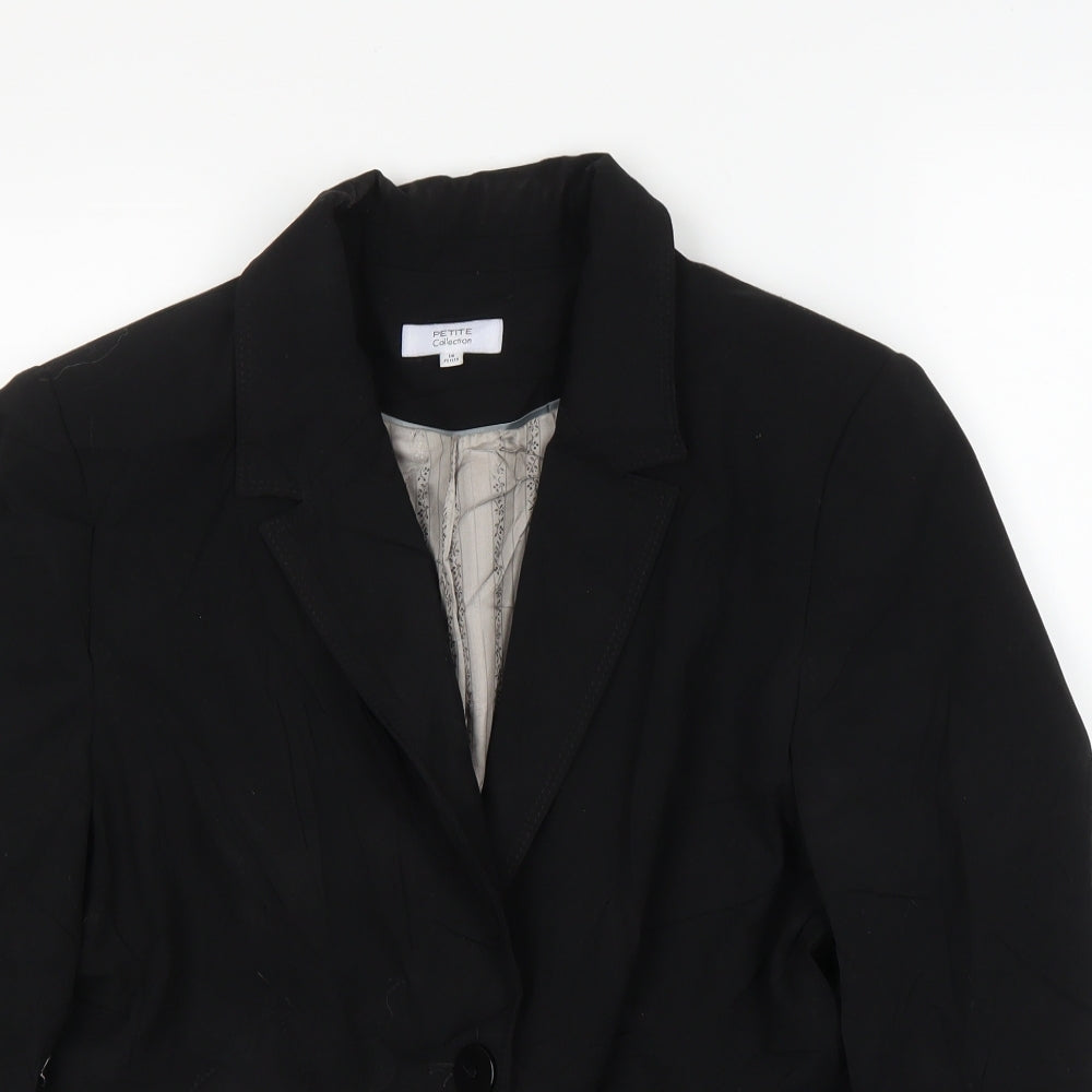 debe Womens Black   Jacket Blazer Size 14