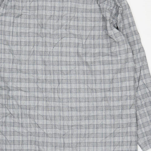 ASOS Mens Grey Plaid  Overcoat Coat Size M