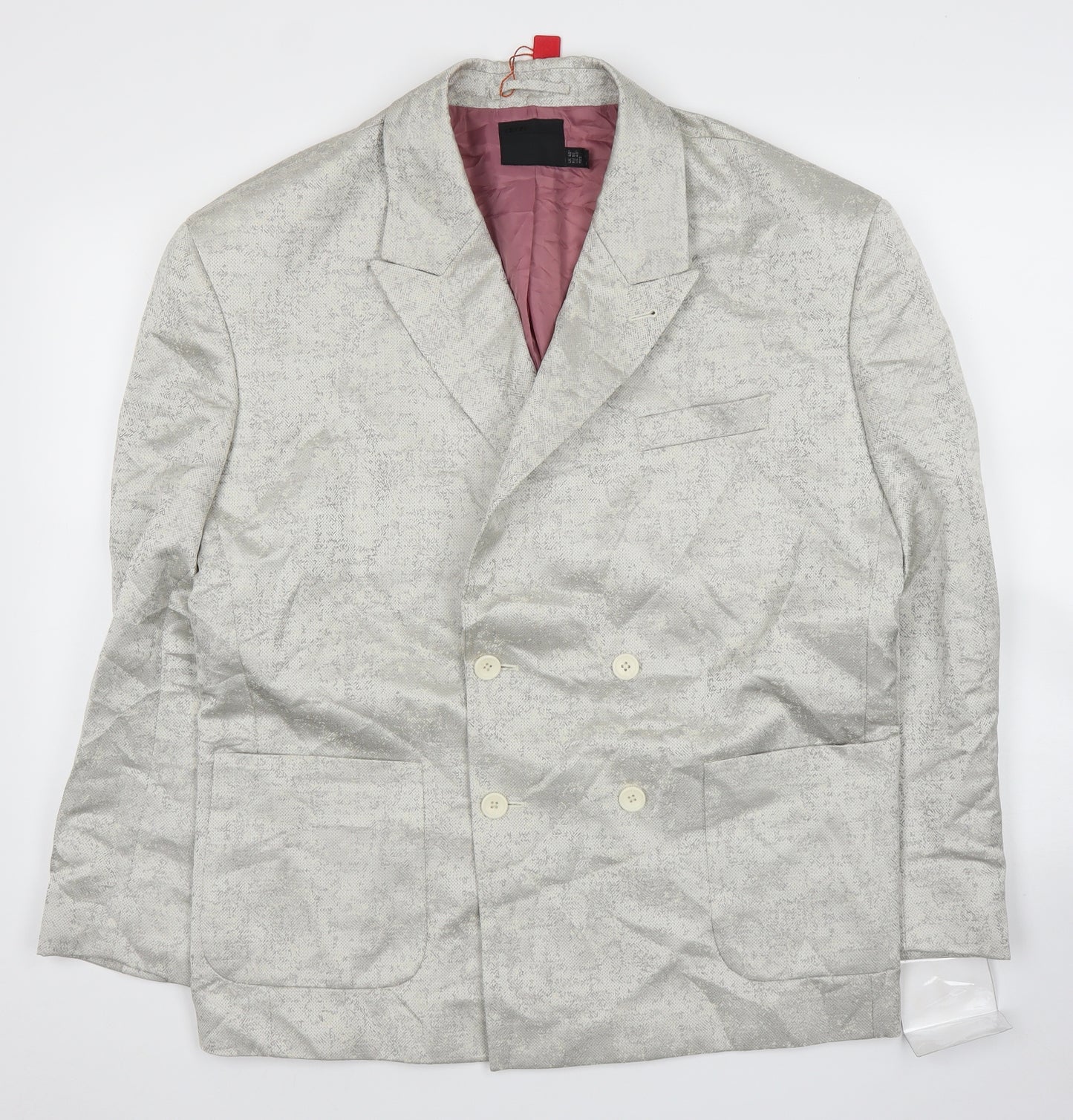 ASOS Mens Silver   Jacket Suit Jacket Size 46