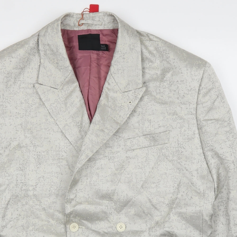 ASOS Mens Silver   Jacket Suit Jacket Size 46