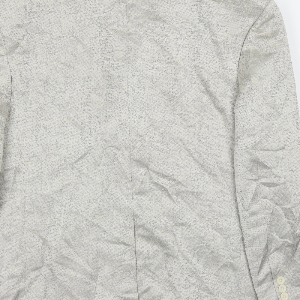 ASOS Mens Silver   Jacket Suit Jacket Size 46