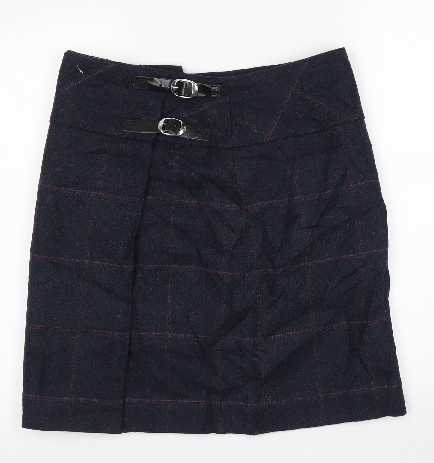 Celtic Womens Blue Check  A-Line Skirt Size 12