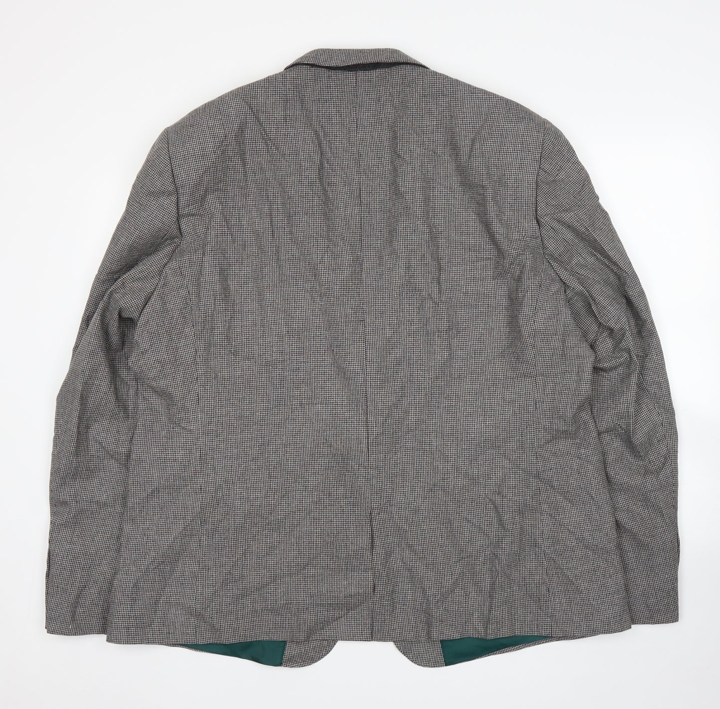 ASOS Mens Grey Houndstooth  Jacket Suit Jacket Size 52