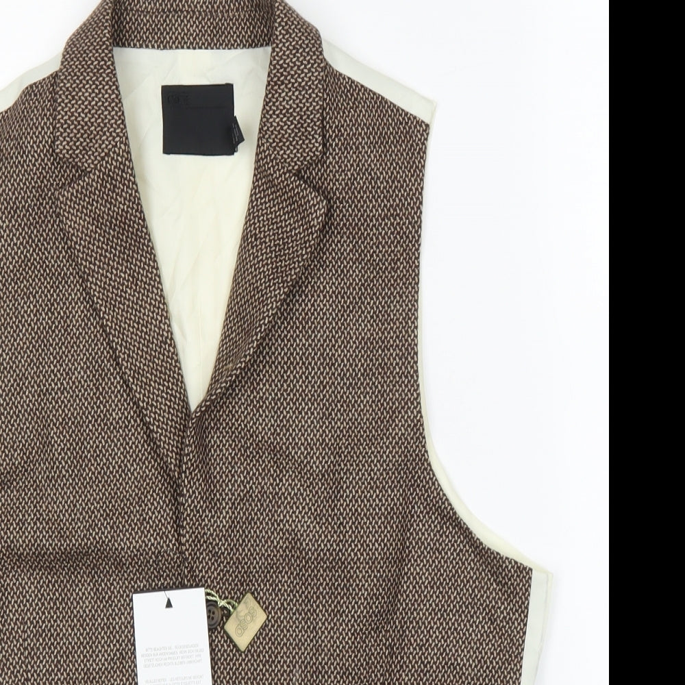 ASOS Mens Brown   Jacket Suit Waistcoat Size 40