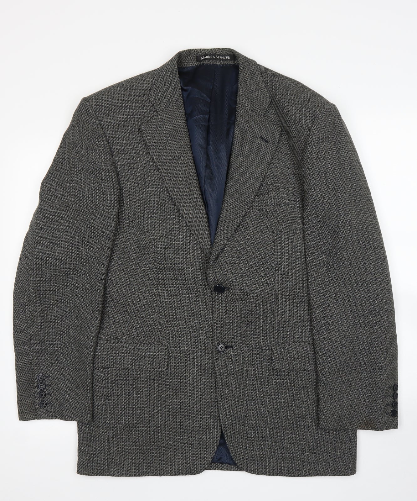 M&S Mens Grey   Jacket Suit Jacket Size 38