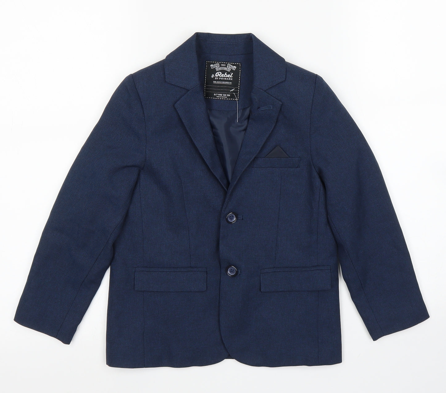 Primark Boys Blue   Cardigan Jumper Size 6-7 Years  - Jacket