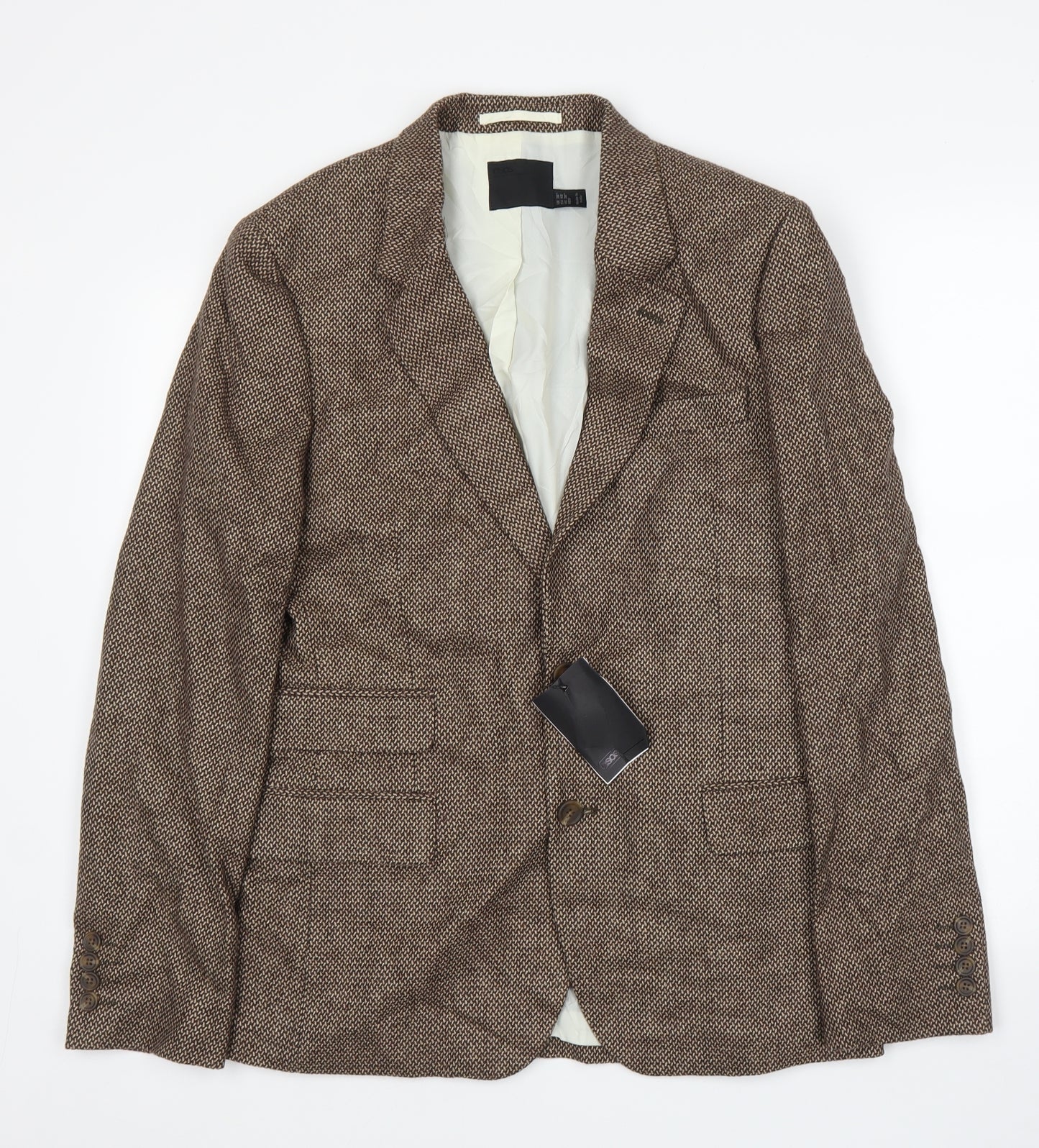 ASOS Mens Brown   Jacket Suit Jacket Size 38