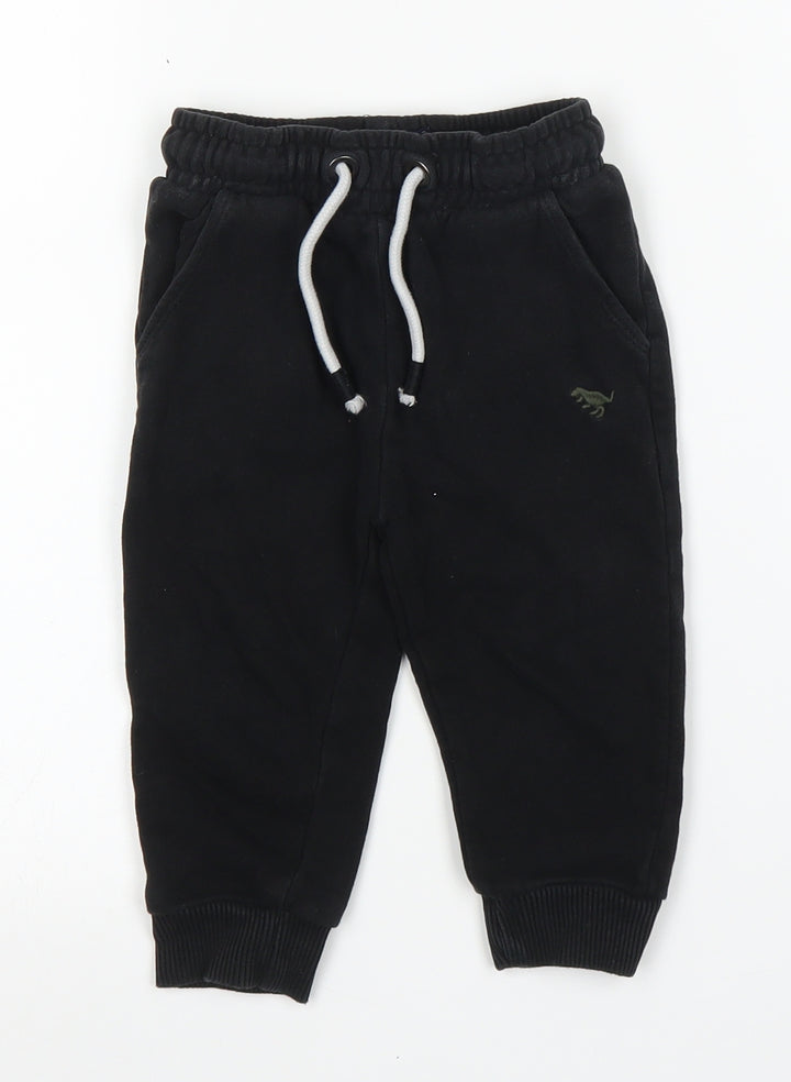 NEXT Boys Black   Sweatpants Trousers Size 12 Months