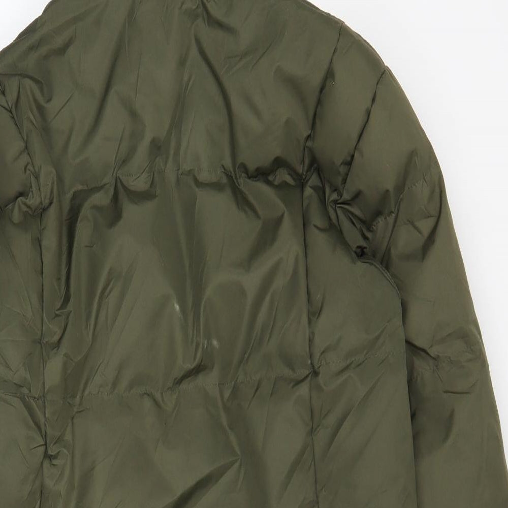 B. Young Womens Green   Parka Coat Size S