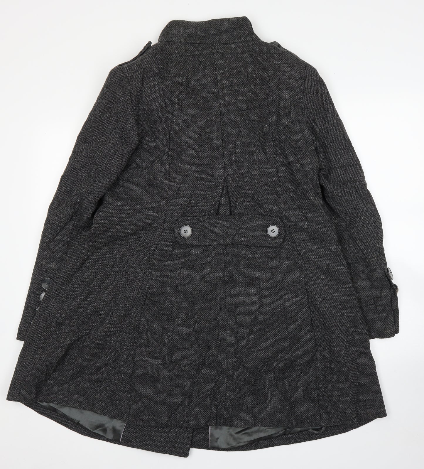 NEXT Womens Grey   Pea Coat Coat Size 12