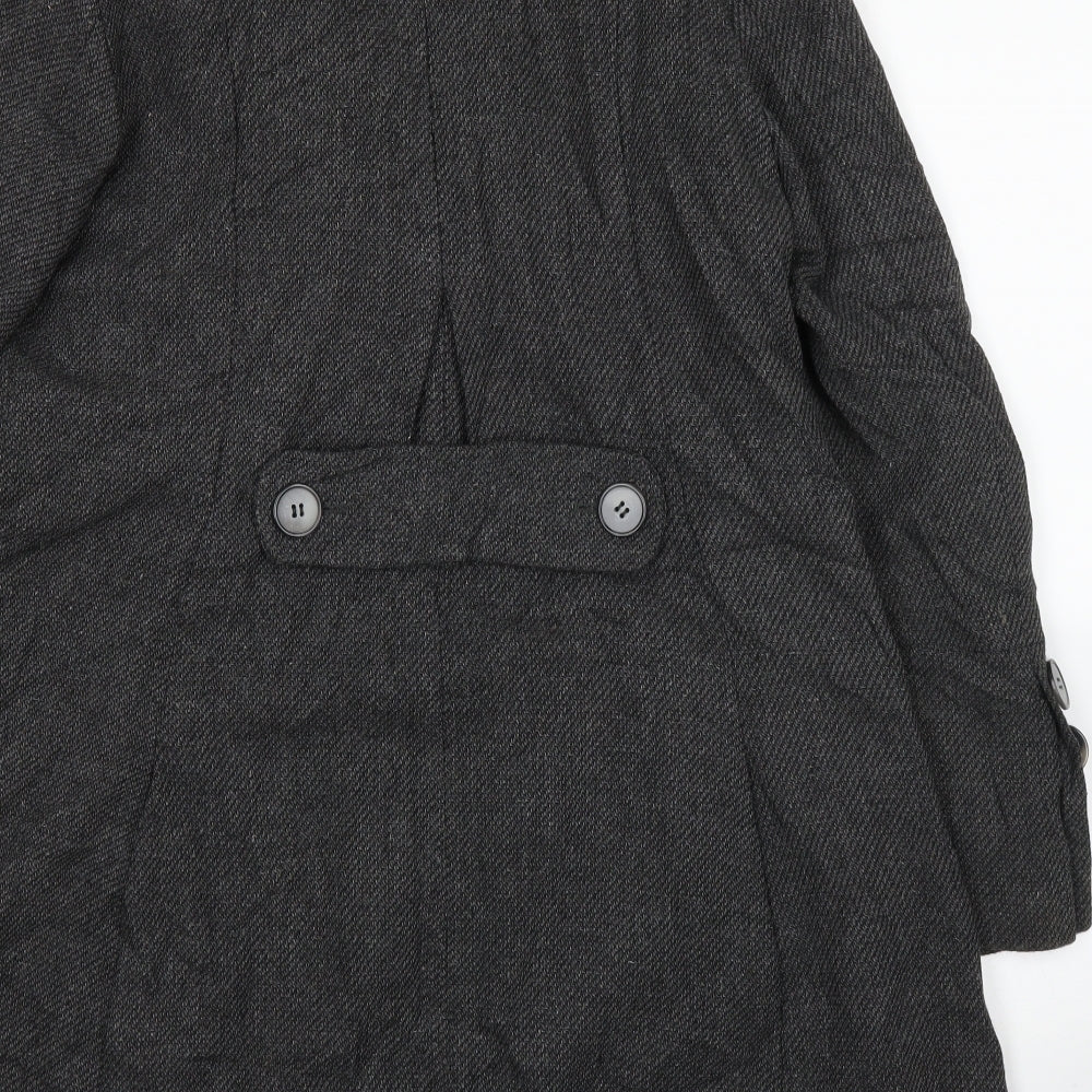 NEXT Womens Grey   Pea Coat Coat Size 12