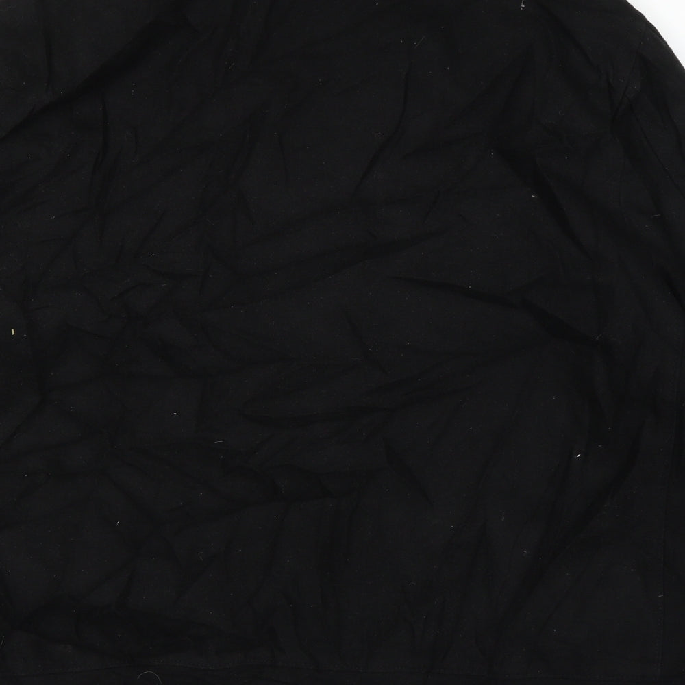 prew Mens Black   Bomber Jacket Coat Size XL