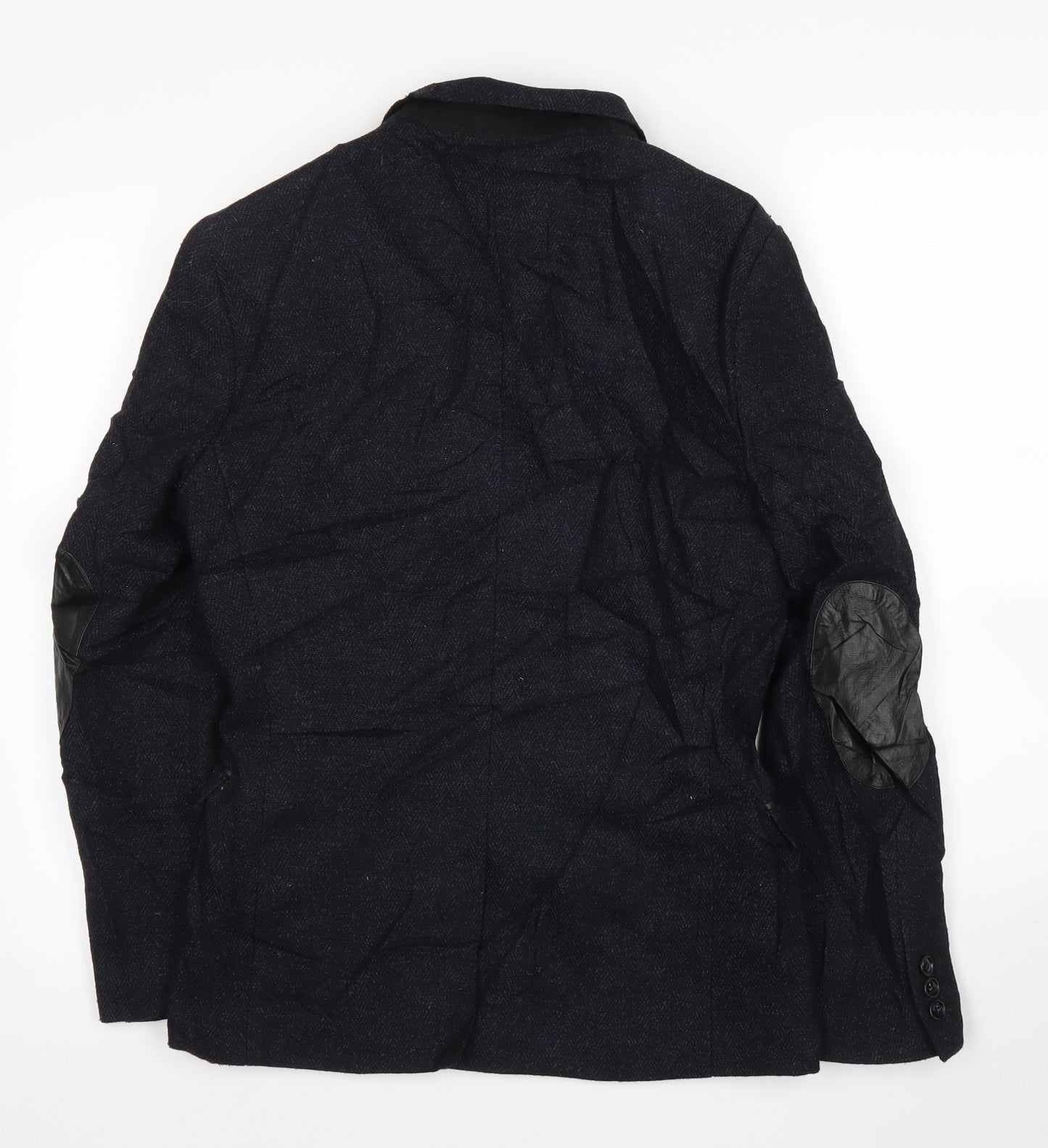 H&M Mens Blue   Jacket Blazer Size 36