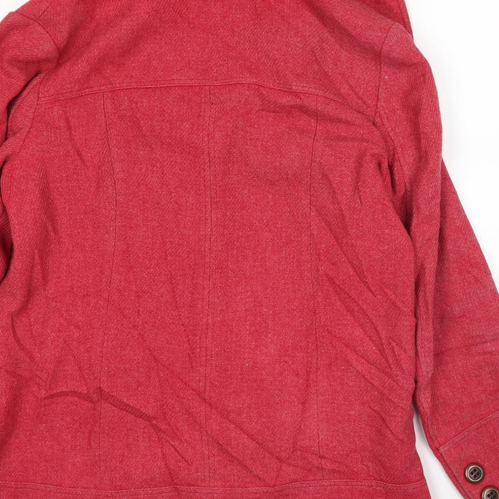 NEXT Womens Pink   Overcoat Coat Size 12