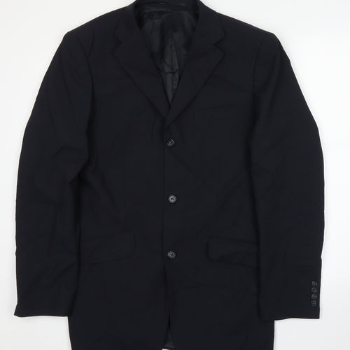 Preworn Mens Blue   Jacket Suit Jacket Size 42