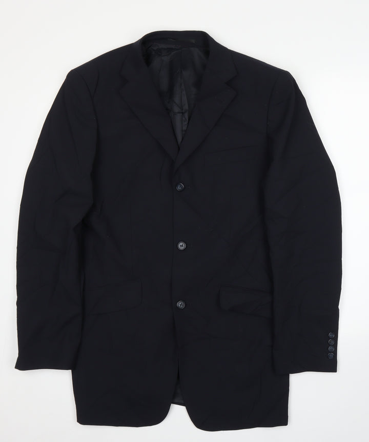 Preworn Mens Blue   Jacket Suit Jacket Size 42