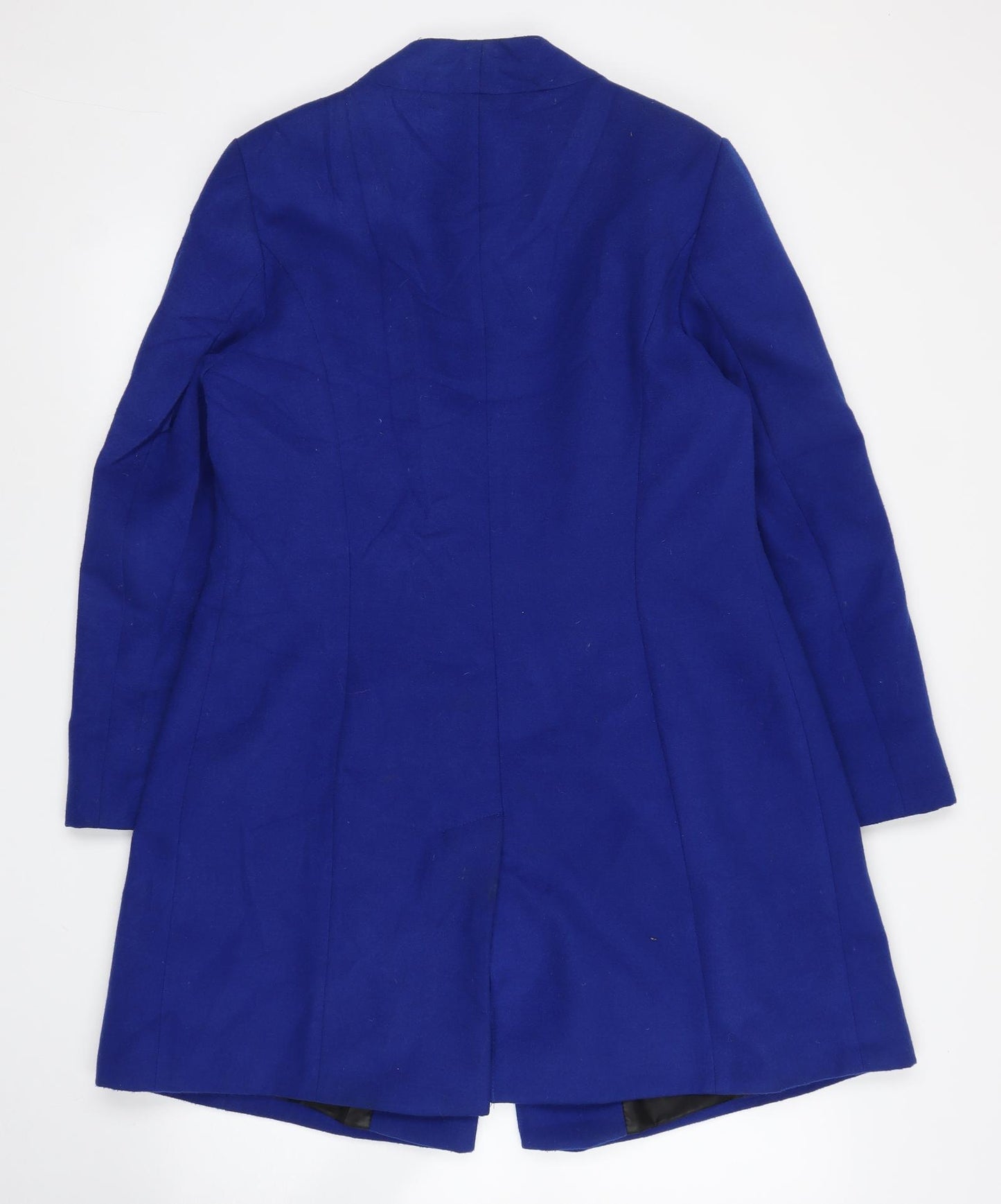 M&S Womens Blue   Overcoat Coat Size 14