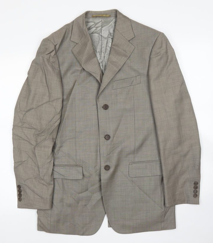 M&S Mens Beige   Jacket Suit Jacket Size 38