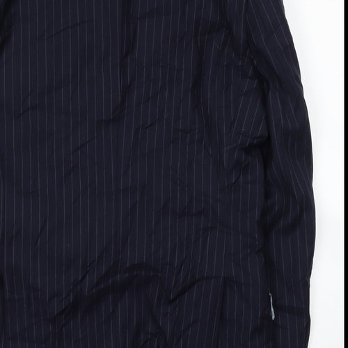 TM Lewin Mens Blue Striped  Jacket Suit Jacket Size 40