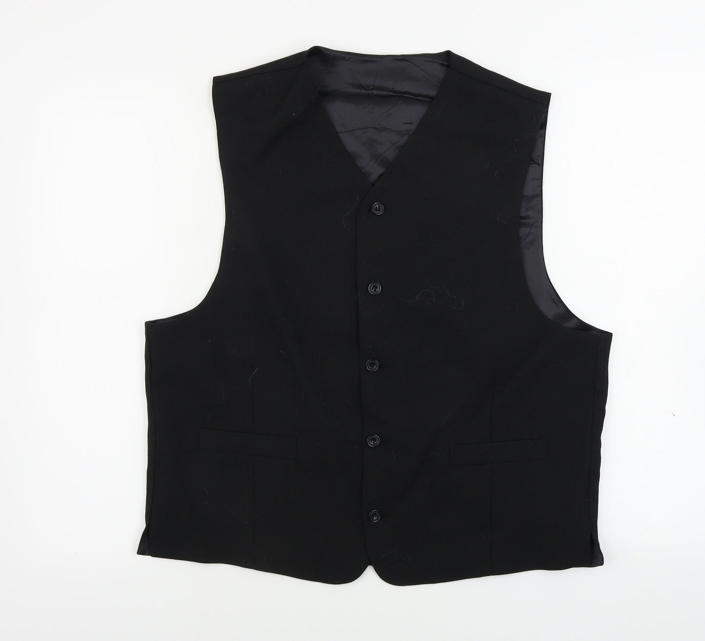 Principles  Mens Black   Jacket Suit Waistcoat Size L