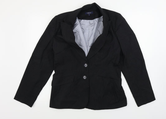 Front view of Debenhams women’s black jacket blazer