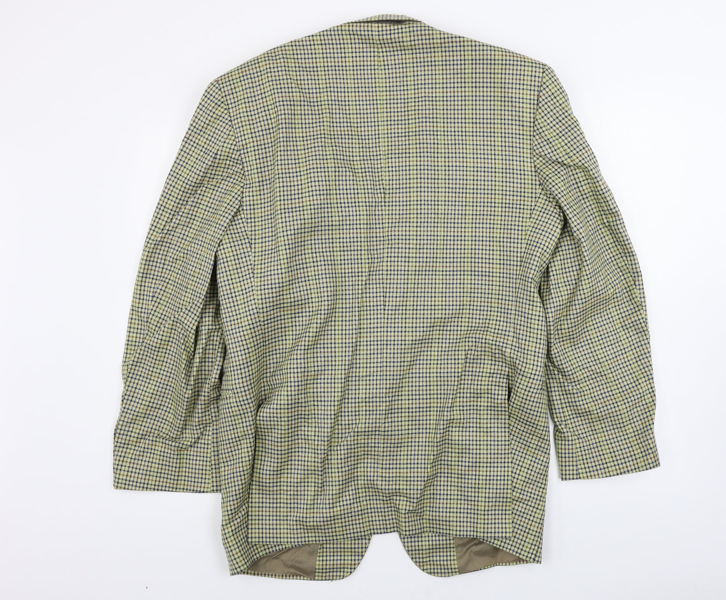 Brooke Taverner    Mens Beige Check  Jacket Blazer Size 37