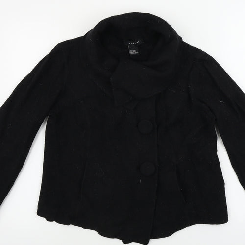 light  Womens Black   Jacket Coat Size S