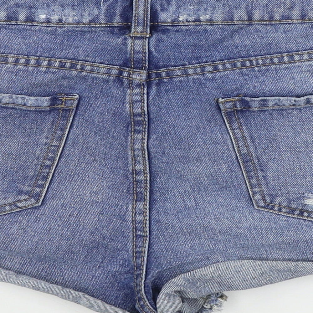 New Look  Womens Blue   Cut-Off Shorts Size 16