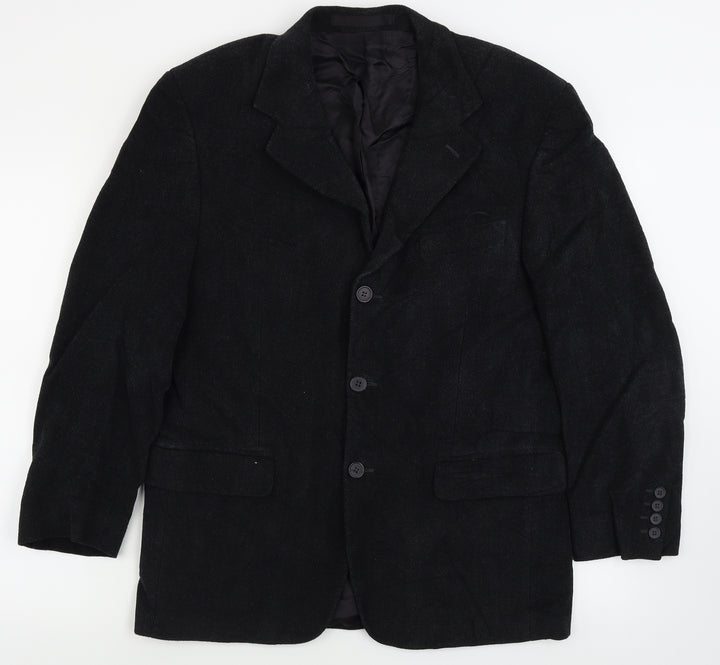 Marks and Spencer Mens Black Jacket Blazer Size 40