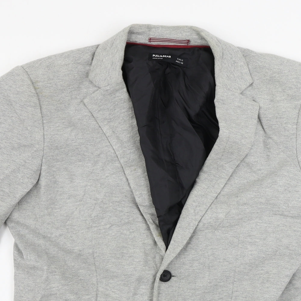 Pull&Bear  Mens Grey   Jacket Blazer Size M