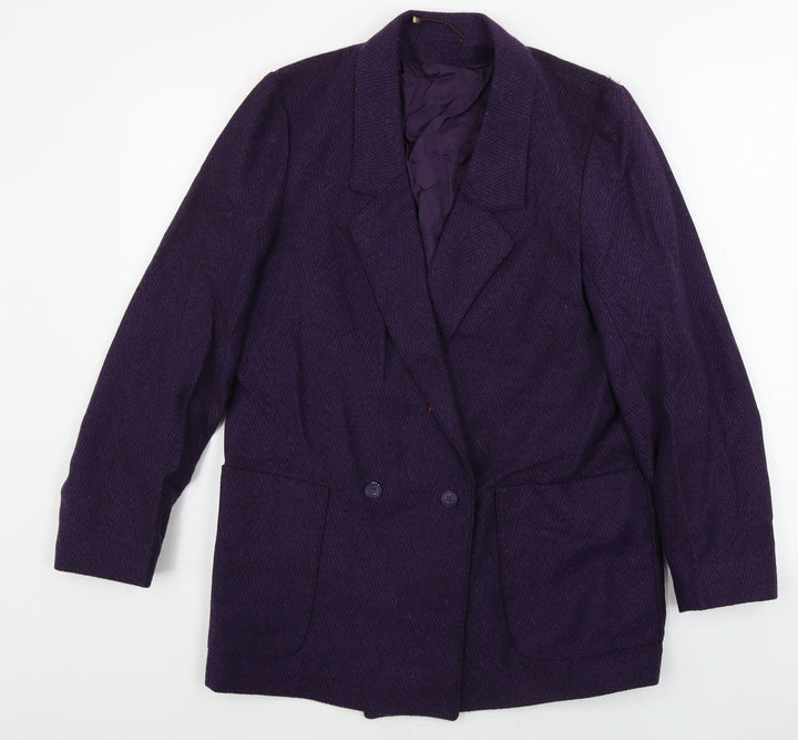 Littlewoods Womens Purple Jacket Blazer Size 10